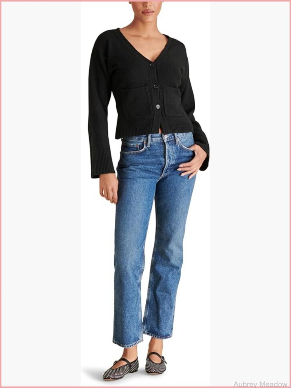 Women's Cardigan V-Neck Long Sleeve Button Front Soft Knit
